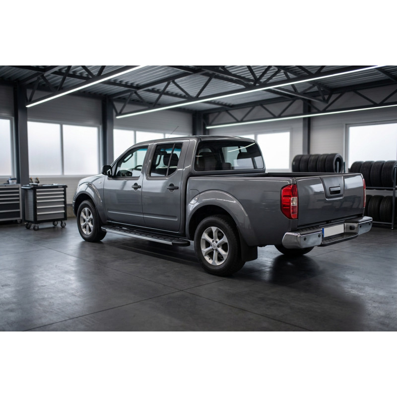 Бокові пороги Duru (2 шт., Алюміній) для Nissan Navara 2006-2015 рр