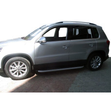 Бокові пороги BlackLine (2 шт алюміній) для Volkswagen Tiguan 2007-2016 рр