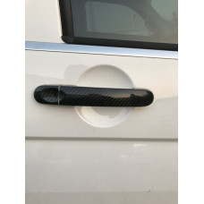Накладки на ручки (натуральний карбон) 4 ручки для Volkswagen Touran 2003-2010 рр