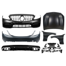 Комплект обвісів з капотом і крилами (C63 AMG) для мерседес C-сlass W205 2014-2021 рр