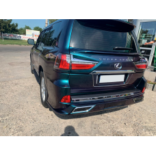 Задній дифузор TRD (2016-2022) Білий колір для Lexus LX570/450d рр