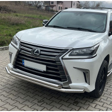 Передній захист ST014 (2015-2025 нерж) для Lexus LX570/450d