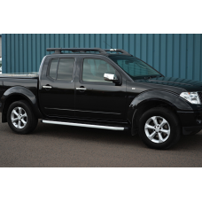 Бокові пороги Fullmond (2 шт. Алюм.) для Nissan Navara 2006-2015 рр