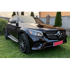 Бокові пороги (OEM) для мерседес GLC coupe C253 2016-2023 рр