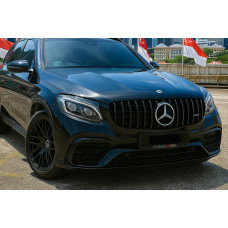 Передня решітка GT Panamericana Black (для 2015-2019) для мерседес GLC coupe C253 рр
