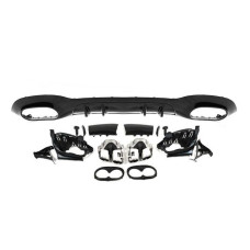 Задній дифузор з насадками (Дизайн A45 SD type-A) для мерседес A-сlass W177 2018- рр