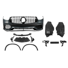 Передній бампер в зібраному вигляді GLC63 AMG (2020-2022) для мерседес GLC X253 рр