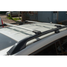 Перемички на рейлінги під ключ (2 шт) Сірий для Toyota Land Cruiser 200