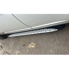 Бокові пороги Shining V1 (2 шт. Алюміній) для Range Rover IV L405 2013-2021 рр