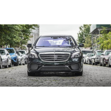 Передній бампер в зібраному вигляді S65 AMG (2018-2022) для мерседес S-сlass W222 рр