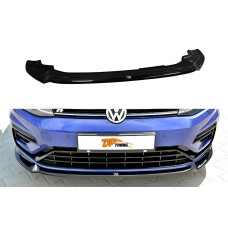 Передня Lip накладка DPT V-3 (для R / R-Line HB 2017-2019 чорний глянець) для Volkswagen Golf 7/E-Golf рр