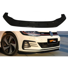 Передня Lip накладка DPT V-1 (для GTI 2017-2019 чорний глянець) для Volkswagen Golf 7/E-Golf рр