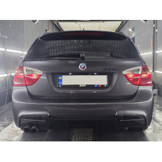 Задній дифузор DPT V-5 (для E90 M-Sport, чорний глянець) для бмв 3 серія E90/E91 2005-2011 рр