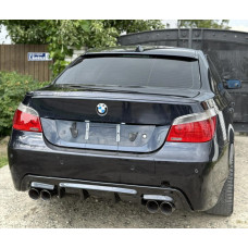 Задній дифузор DPT V-2 (для M-Sport чорний глянець) для бмв 5 серія E60/E61 2003-2010 рр