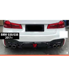 Задний диффузор DPT (для M-Sport/M5 F90, чёрный глянец) для бмв 5 серия G30/G31 2017-2023 гг