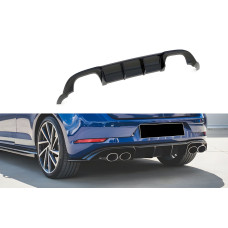 Задній дифузор DPT V-3 (для R / R-Line 2017-2019 чорний глянець) для Volkswagen Golf 7/E-Golf рр