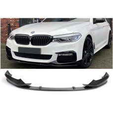 Накладка на передній бампер DPT Lip V2 (для M-Performance 2017-2020, чорний глянець) для бмв 5 серія G30/G31 рр