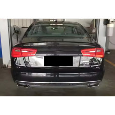 Задній дифузор з насадками DPT S-Line-style (2011-2014) для Ауди A6 C7 рр