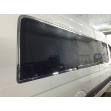 Повна окантовка стекол Long / ExraLong (нерж.) для мерседес Sprinter W906 2006-2018 рр