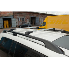 Перемички на рейлінги без ключа Flybar V1 (2 шт) до 140 см Сірий для Volkswagen Passat B7 2012-2015 рр