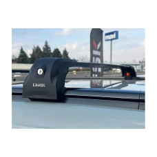 Багажник (поперечини) на інтегровані рейлінги Ecem V2 120 см (2 шт) Чорний для бмв 3 серія F30/F31 2012-2019 рр