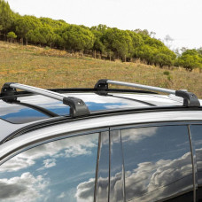 Багажник (поперечини) на інтегровані рейлінги Strong V2 120 см (2 шт) Сірий для Volkswagen Passat B8 2015-2023 рр