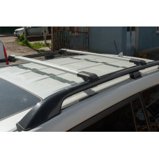 Перемички на звичайні рейлінги WingBar V1 (2 шт) до 110 см Сірі для Ауди A4 B8 2007-2015 рр