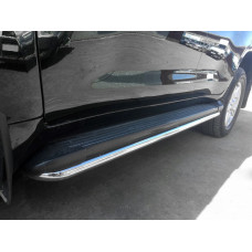 Захист бічного порогу BB004 (2 шт. нерж.) для Toyota Land Cruiser 200