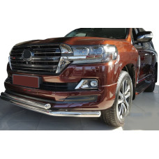 Передня дуга ST014 (2015-2025 нерж.) 60мм на 42мм для Toyota Land Cruiser 200