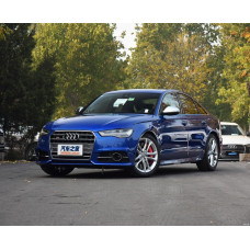 Передній бампер з чорною решіткою S6-Style (2014–2017) для Ауди A6 C7 2011-2017 рр