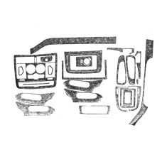 Накладки на панель (Meric, повний комплект) 2004-2006, Титан для мерседес Vito W639 рр