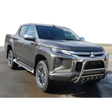 Кенгурятник WT003-Special (нерж) для Mitsubishi L200 2015-2024 рр