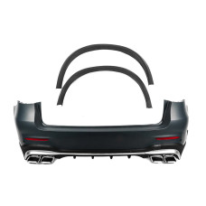 Задній бампер в зібраному вигляді AMG63 2020-2022 для мерседес GLC X253 рр