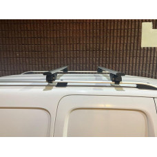 Багажник (поперечини) на звичайні рейлінги під ключ Wizard V1 (2 шт) 135 см Сірий для Volvo XC90 2015- рр