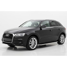 Бокові пороги Maydos V1 (2 шт. Алюміній -2026 нерж) для Ауди Q3 2011-2019 рр