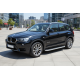 Бокові пороги Tayga Grey (2 шт., Алюміній) для BMW X3 F25 2011-2018 рр