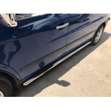 Бічні труби (2 шт. нерж.) d60 для мерседес Vito W638 1996-2003 рр