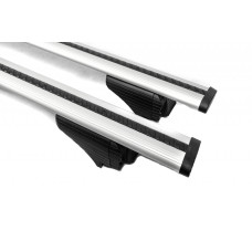 Перемички на вбудовані рейлінги під ключ Wizard V2 (2 шт) 125см, чорні для мерседес GLA X156 2014-2019 рр