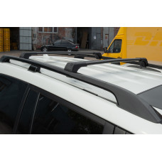 Перемички на рейлінги без ключа (2 шт) Чорний для Toyota Land Cruiser 200