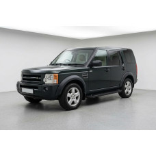 Бокові пороги Allmond Black (2 шт., Алюміній) для Land Rover Discovery III 2004-2009 рр