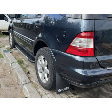 Бокові пороги Duru (2 шт. Алюміній) для мерседес ML W163 1997-2005 рр