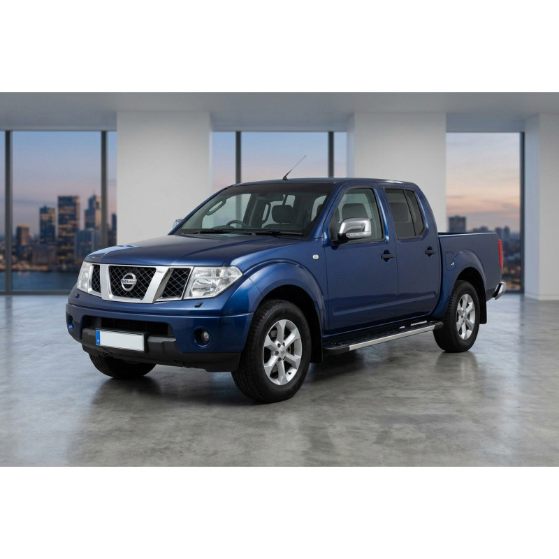Бокові пороги RedLine V1 (2 шт., Алюміній) для Nissan Navara 2006-2015 рр
