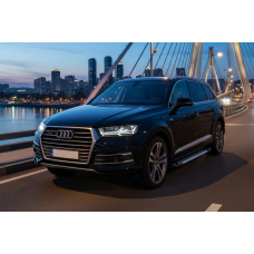 Бокові пороги Line (2 шт., Алюміній) для Ауди Q7 2015-2026 рр