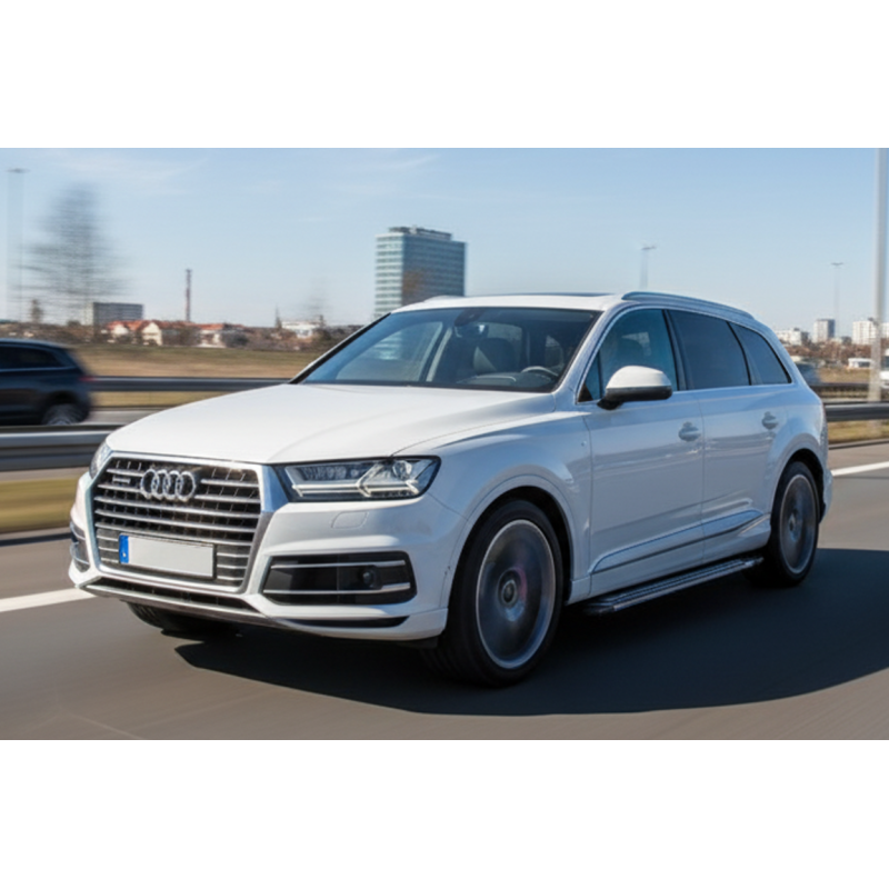 Бокові пороги Rainbow (2 шт., Алюміній) для Ауди Q7 2015-2026 рр