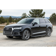 Бокові пороги Bosphorus Grey (2 шт., Алюміній) для Ауди Q7 2015-2026 рр