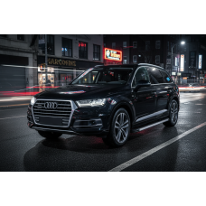 Бокові пороги Maya (2 шт. Алюміній) для Ауди Q7 2015-2026 рр