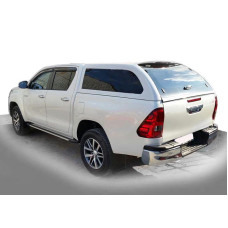 Бокові пороги Rainbow (2 шт. алюміній) для Toyota Hilux 2015- рр