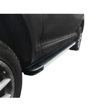 Бокові пороги Maya V1 (2 шт. алюміній) для Volkswagen Touareg 2010-2018 рр