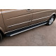 Бокові пороги Maya V1 (2 шт., алюміній) Довга (ExtraLong) для Mercedes Vito W639 2004-2014 рр