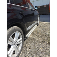 Бокові пороги Maya V2 (2 шт. алюміній) для Ауди Q7 2015-2026 рр